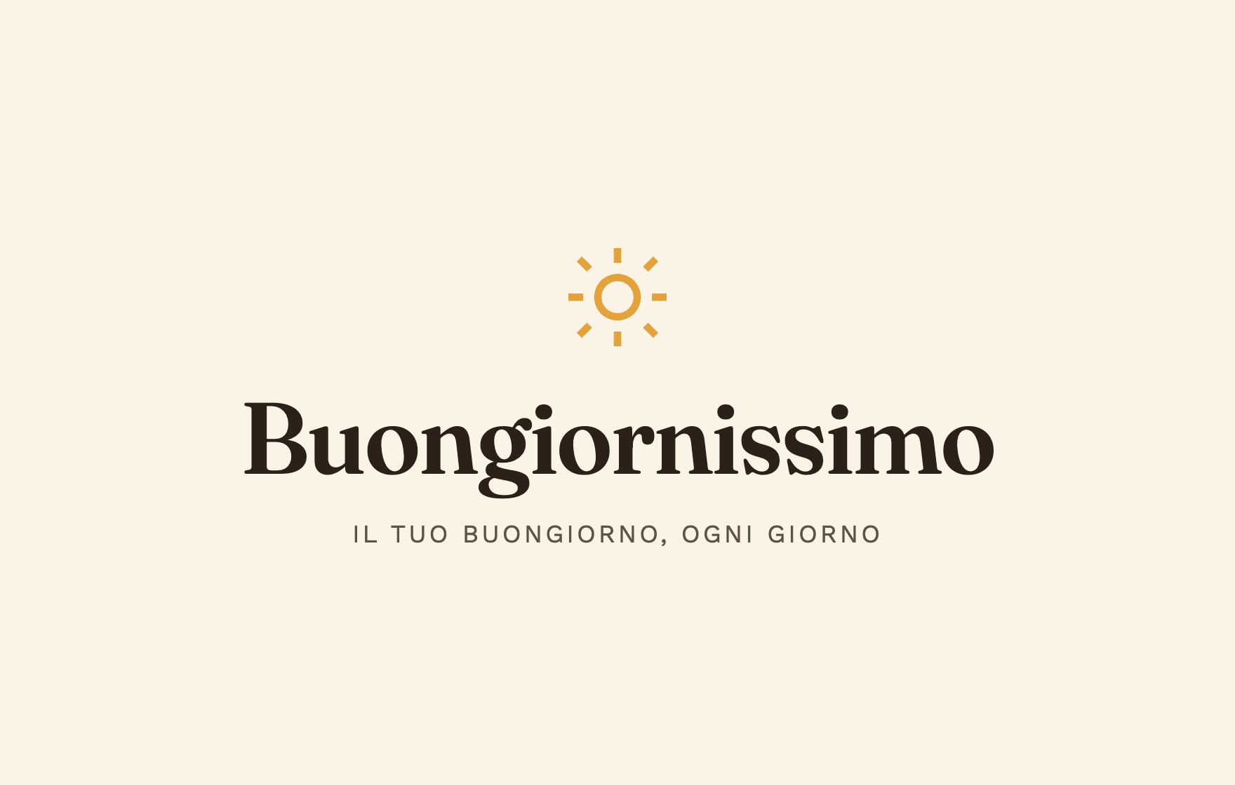 Buongiornissimo
